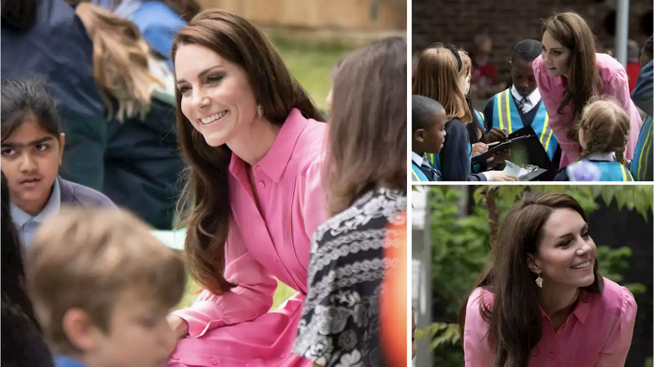 Keen gardener Kate joins children's picnic she inspired as Chelsea Flower Show starts