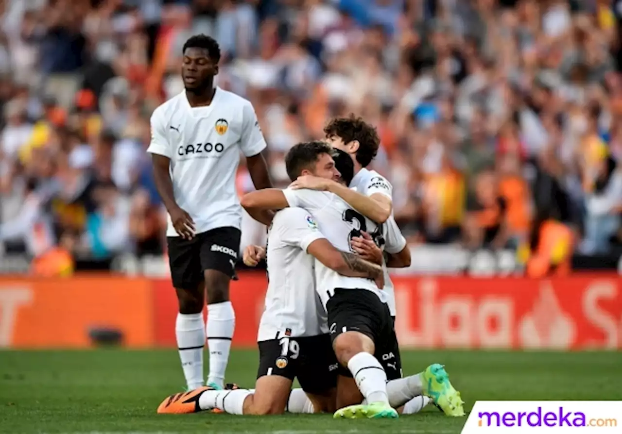 Foto : Momen Valencia Paksa Real Madrid Menyerah di Mestalla | merdeka.com