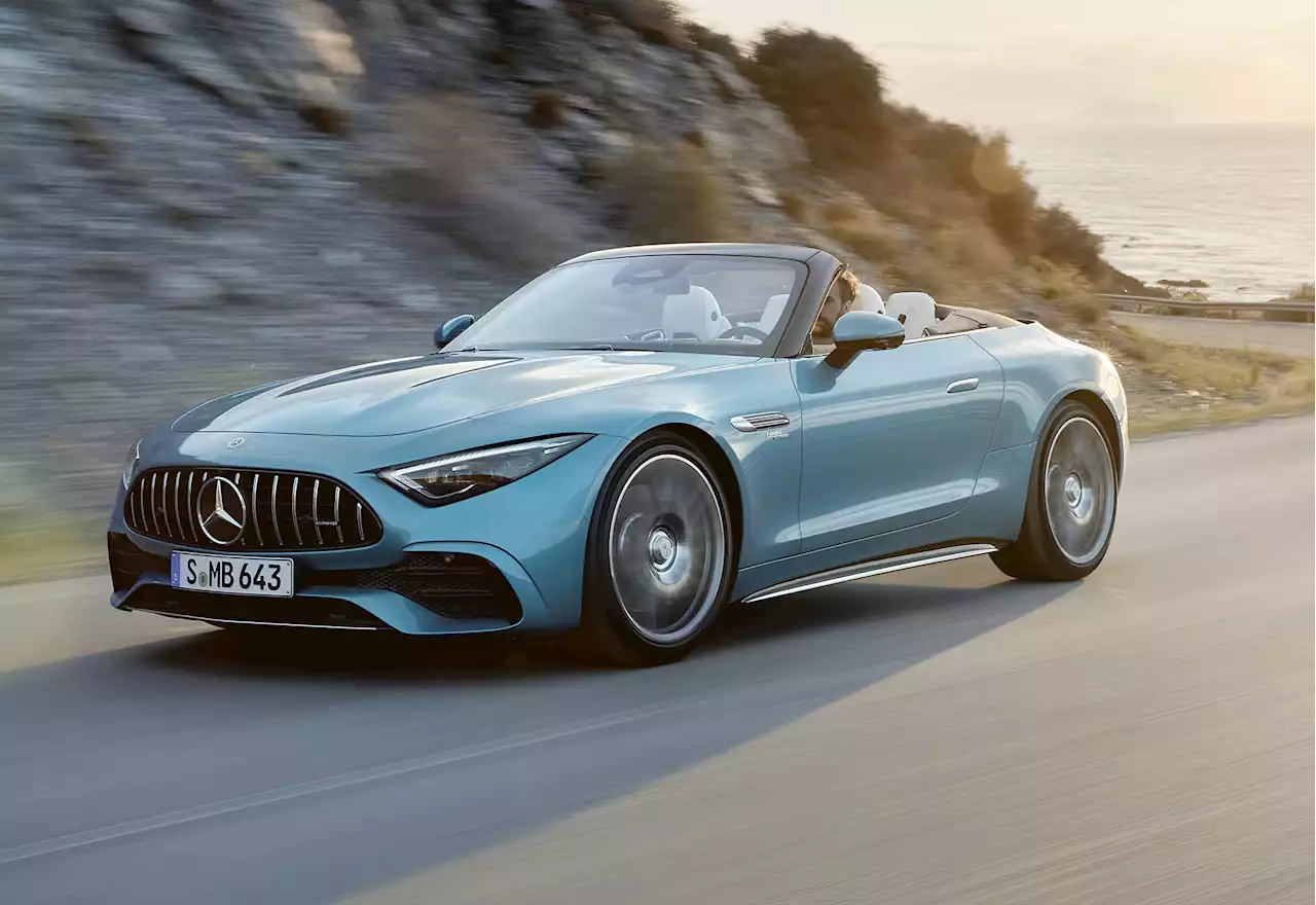 2023 Mercedes-Benz AMG SL 43 packs turbo-4, $111,050 price tag