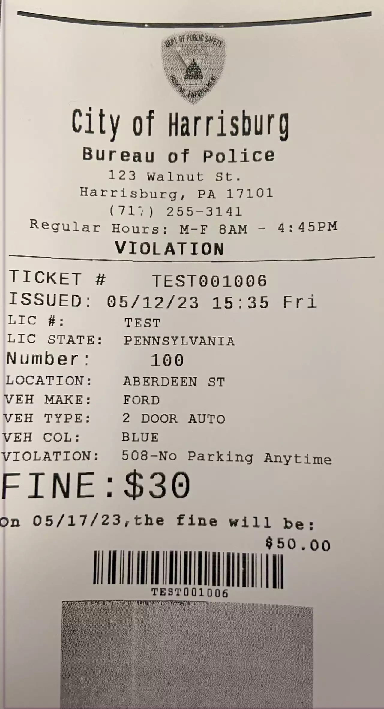 Harrisburg police to introduce modernized parking ticket system