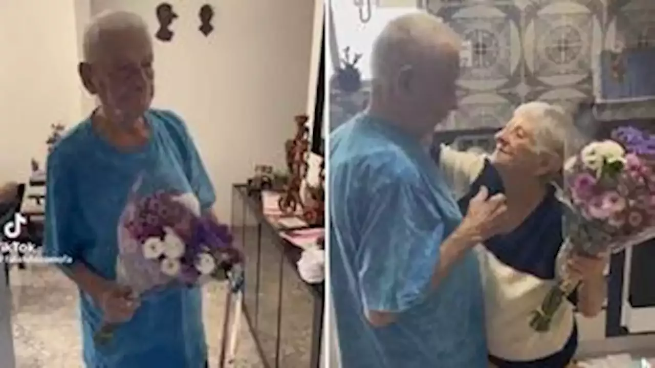 Aos 96 Anos Vovô Dá Flores à Mulher E Reação Emocionada Viraliza Nas Redes Sociais Brasil 