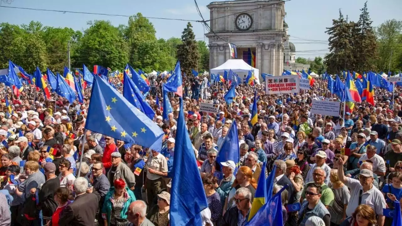 Moldavie: grand rassemblement en faveur de l'entrée dans l'Union européenne