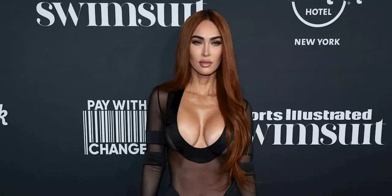 Megan Fox Sizzles in a Completely Sheer Plunging Gown at the 'Sports Illustrated' Launch Party