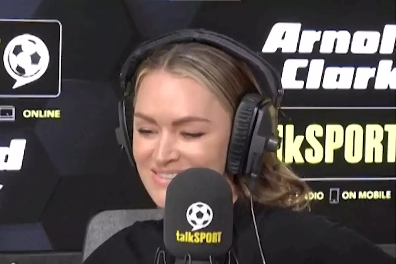 Arsenal fan Laura Woods trolls ex-Spurs star Jamie O'Hara with Champions League anthem