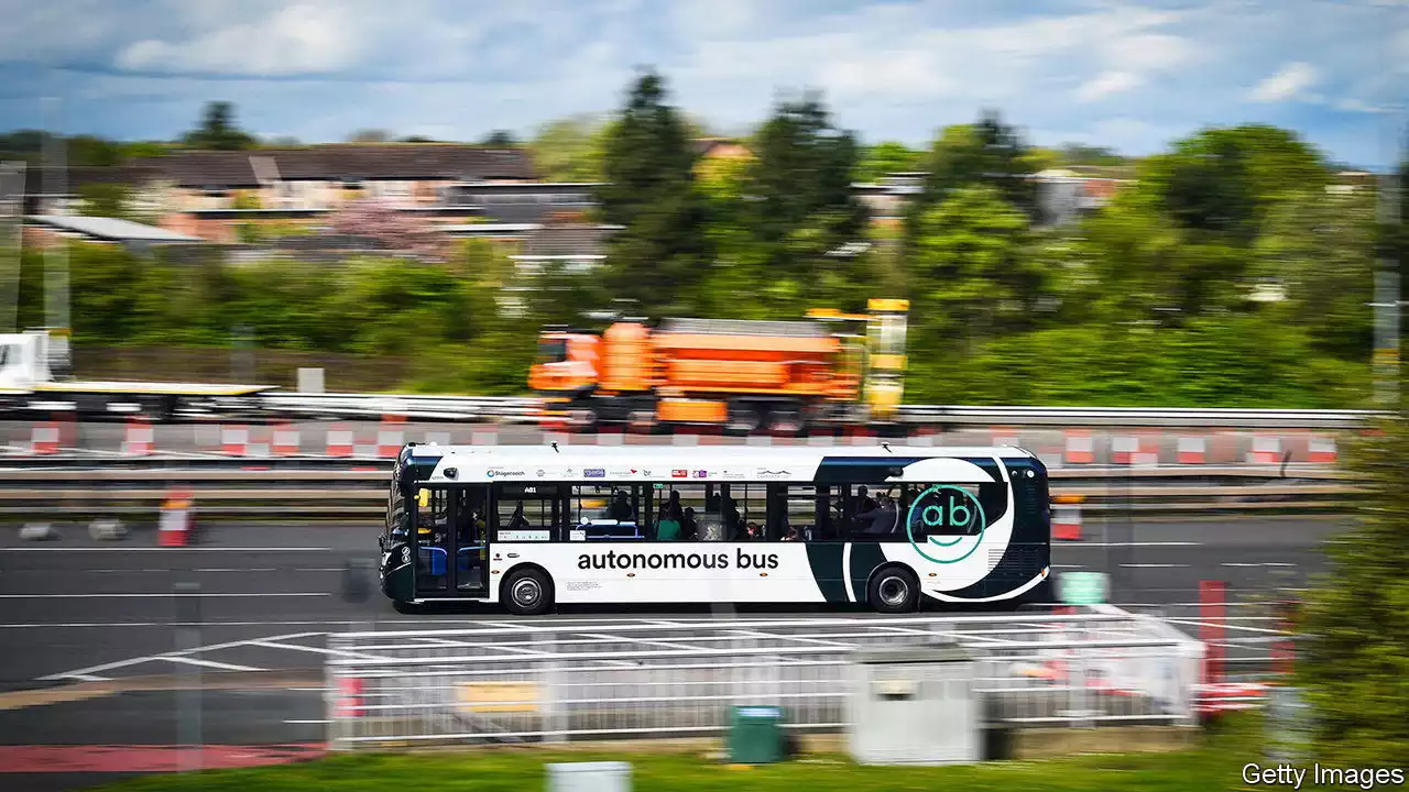 Aboard Britain’s first commercial self-driving bus