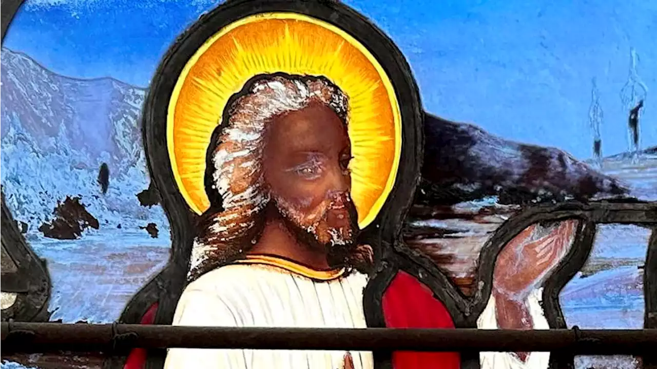 Stained-glass window with depiction of dark-skinned Jesus stirs debate on race