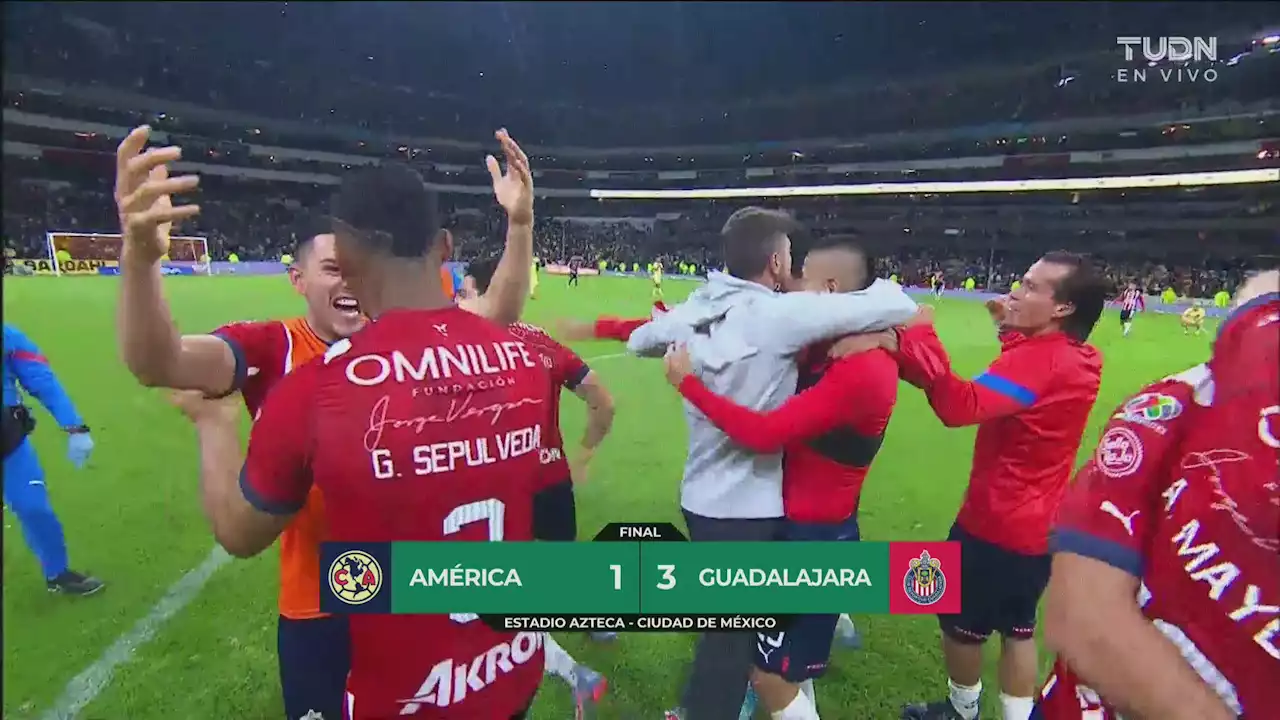 ¡Eufóricos! Chivas elimina al América y avanza a la final ante Tigres