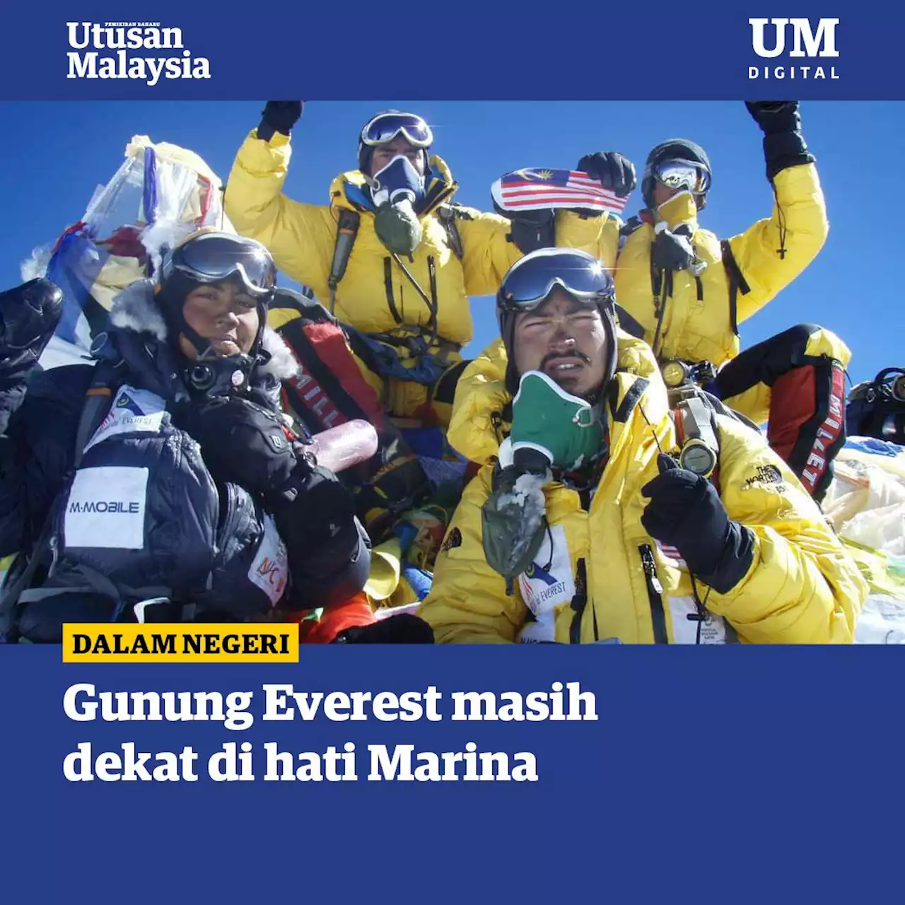 Gunung Everest masih dekat di hati Marina