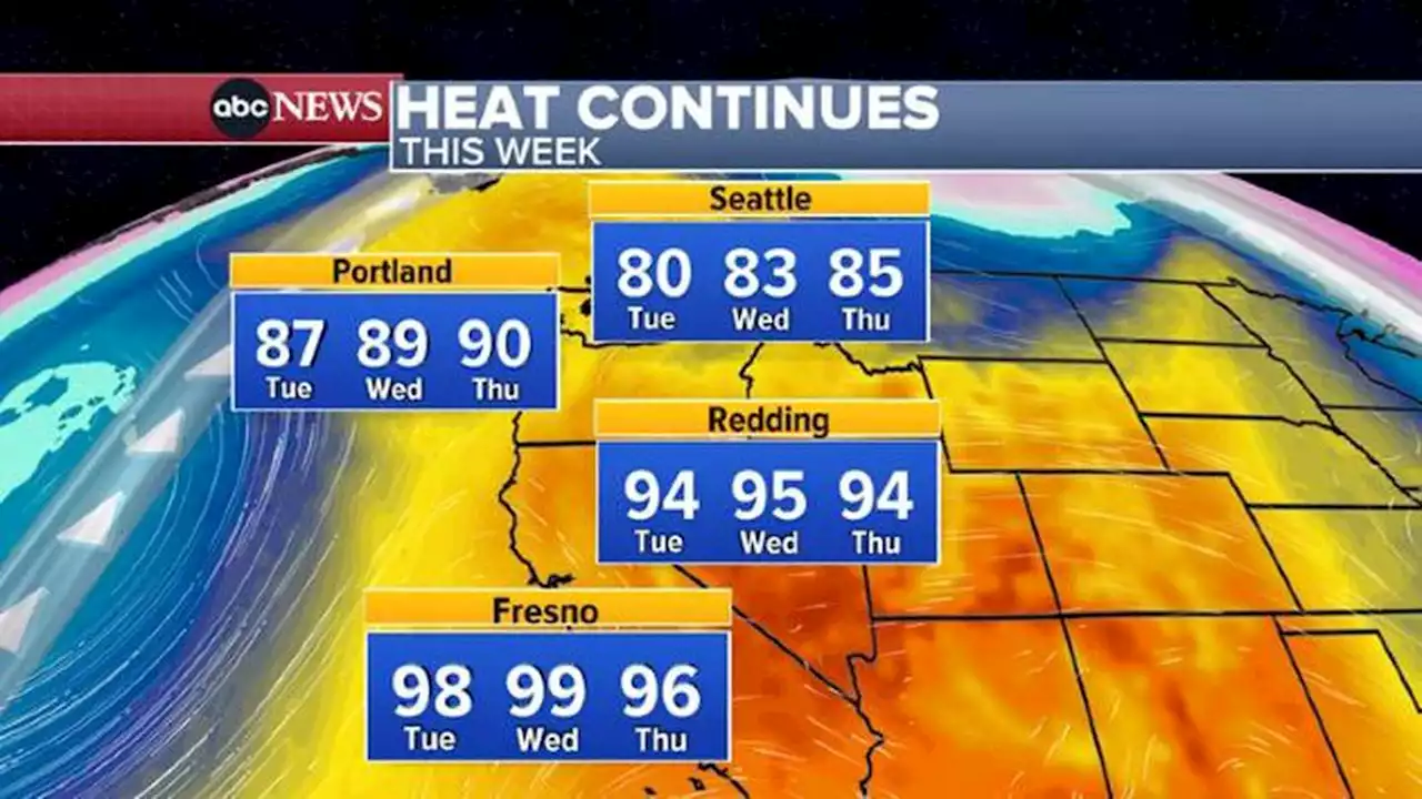 Early heat wave on West Coast to stretch through end of the week