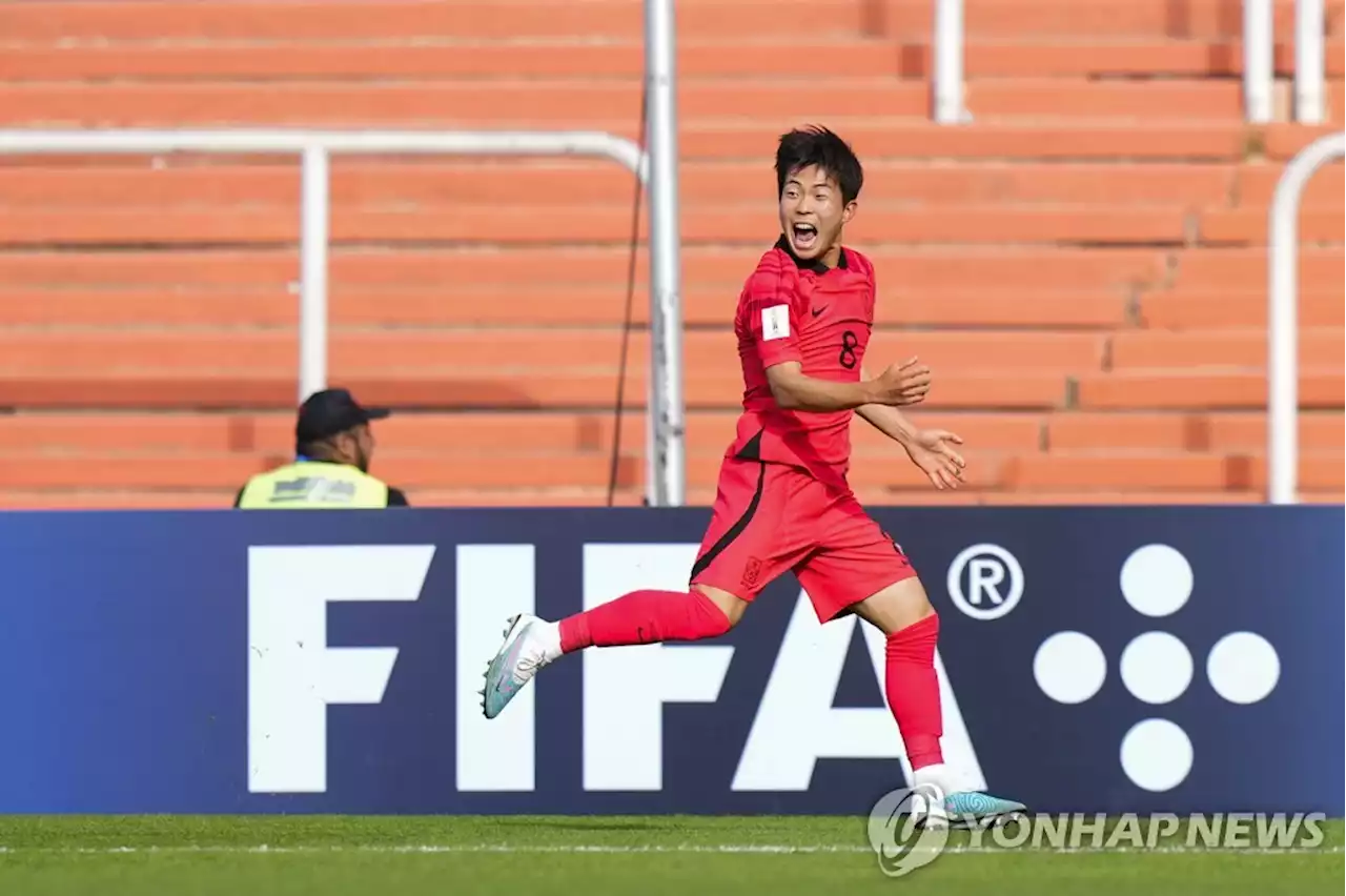 김은중호, U-20 월드컵 프랑스에 전반 1-0 리드…이승원 선제골 | 연합뉴스