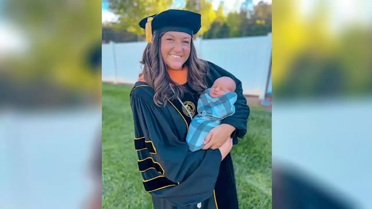 Super mom gives birth and walks at doctorate graduation within 24 hours