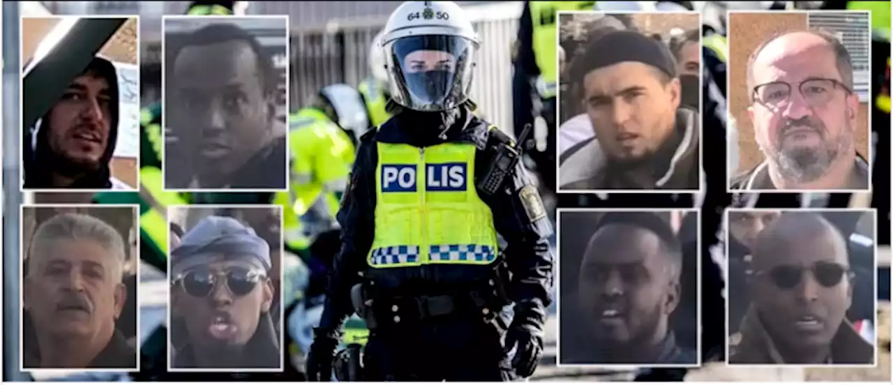 Polisen söker 13 män efter påskupploppen