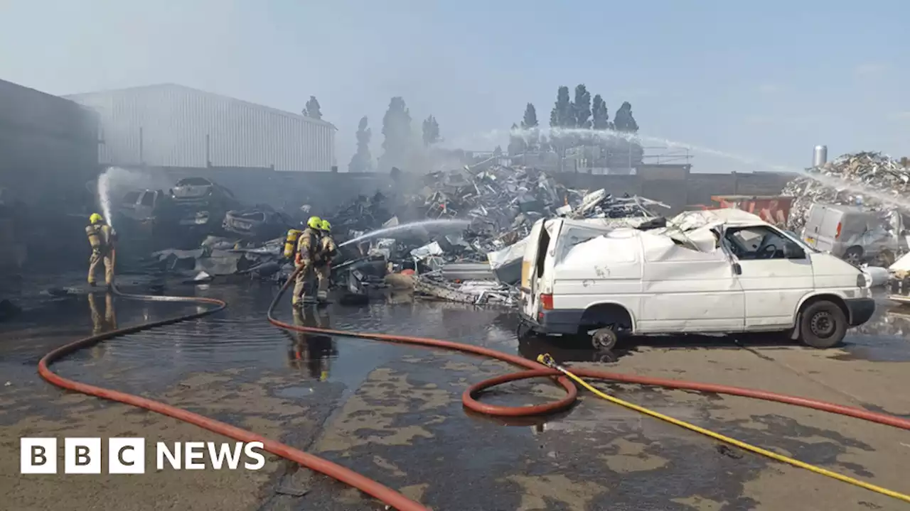 Lower Sydenham fire: Man hospitalised after scrapyard blaze