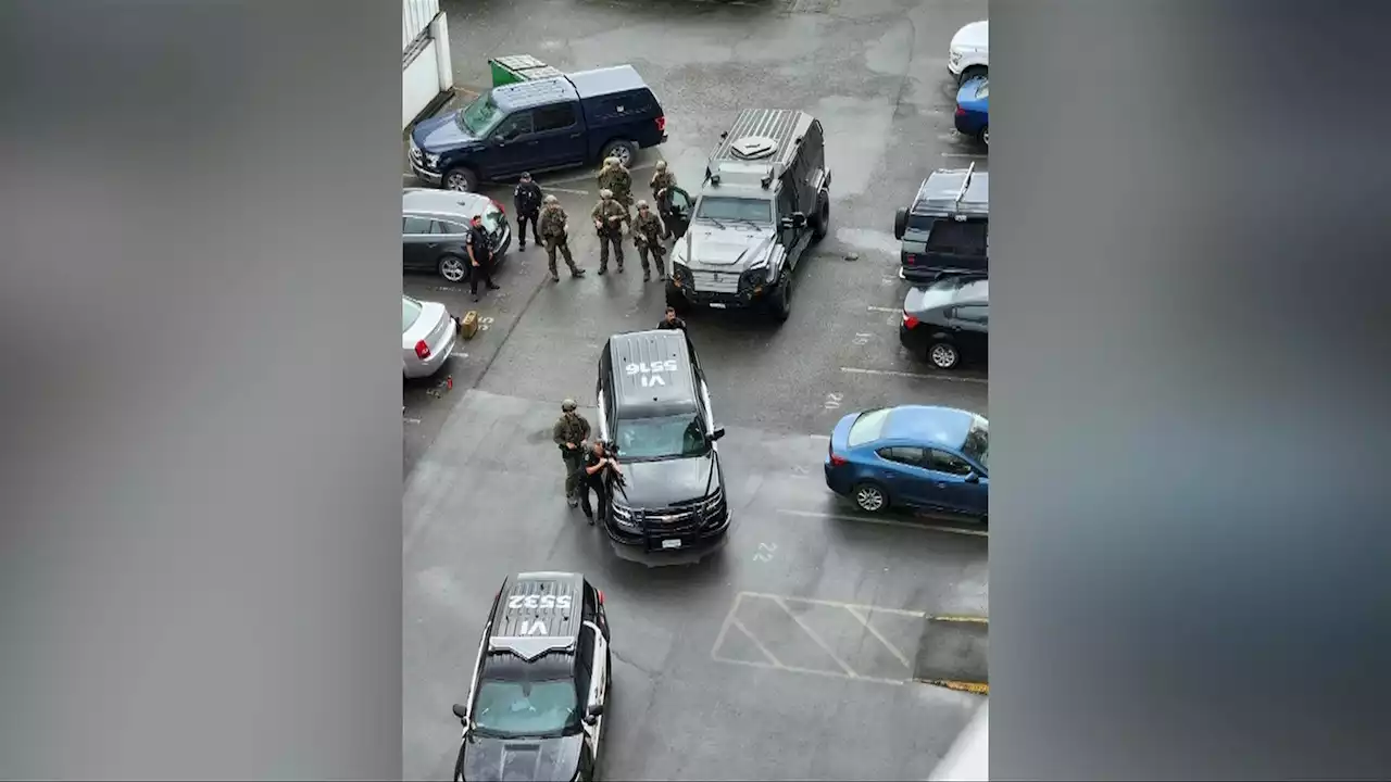 GVERT members deployed in armed standoff outside Victoria apartment