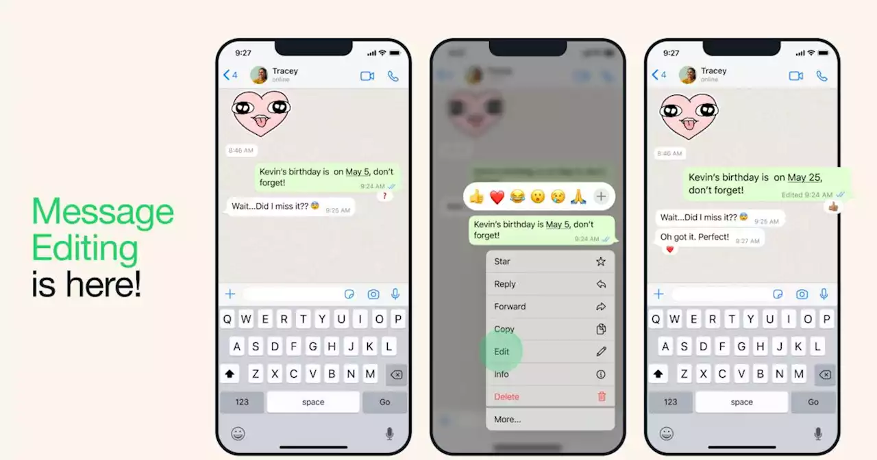 The Morning After: WhatsApp finally lets you fix your message typos | Engadget