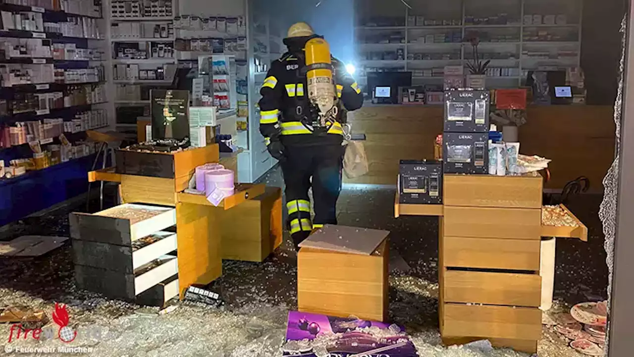 Bayern: Feuer in einer Apotheke in München