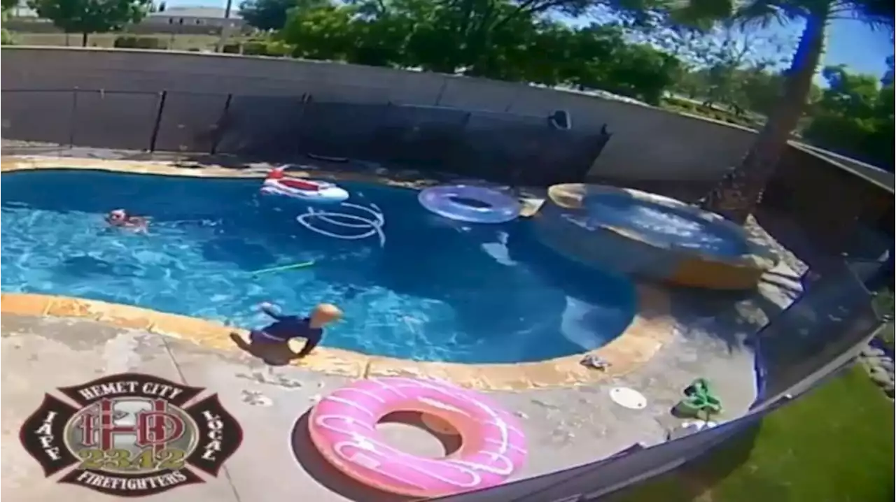 Un bebe de un año, a punto de morir ahogado tras caer a una piscina en Hemet, California