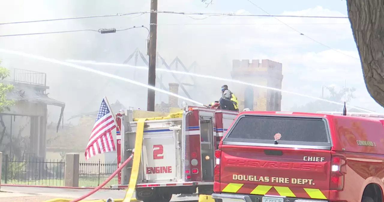 Fires burns two historic churches in Douglas