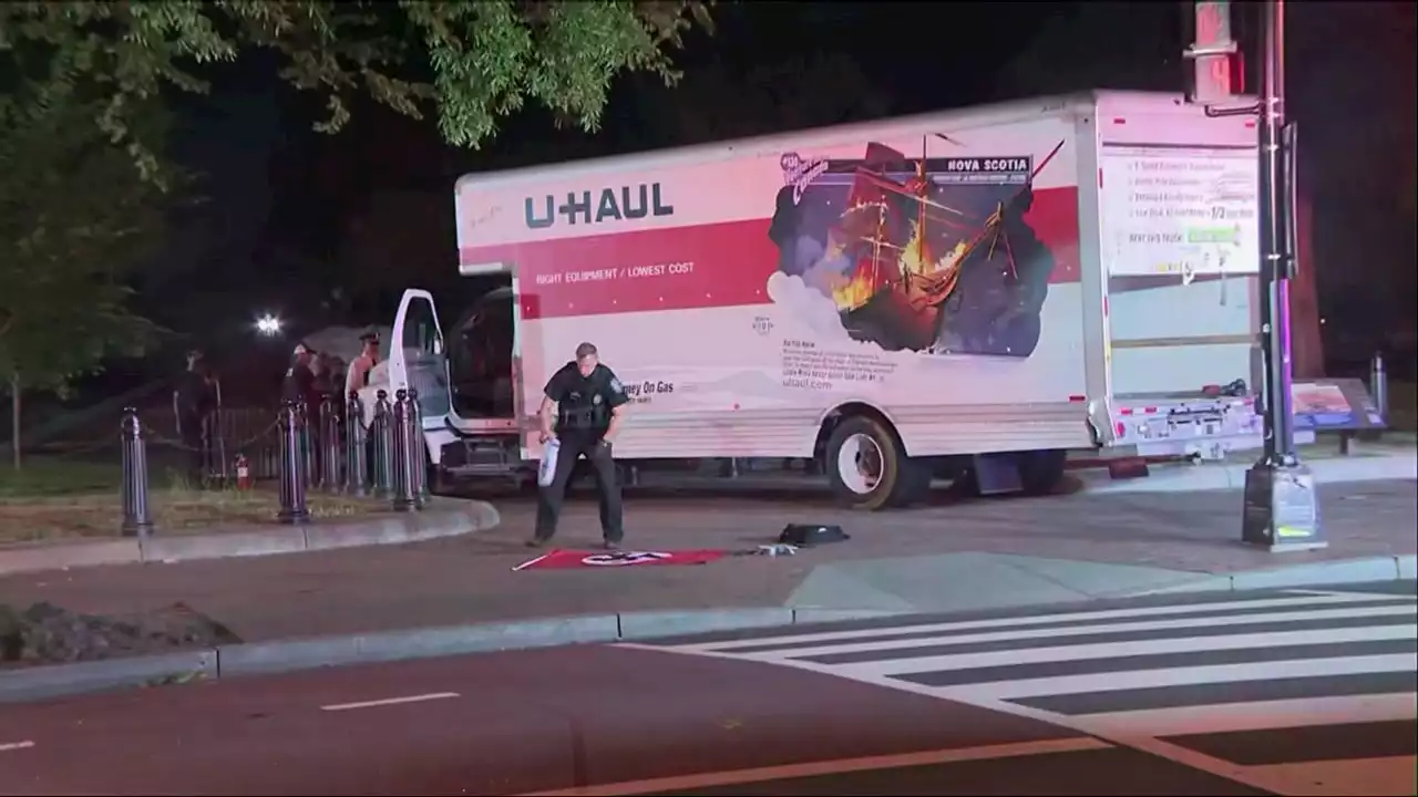 U-Haul driver arrested, charged after crashing truck into security barriers near White House: police