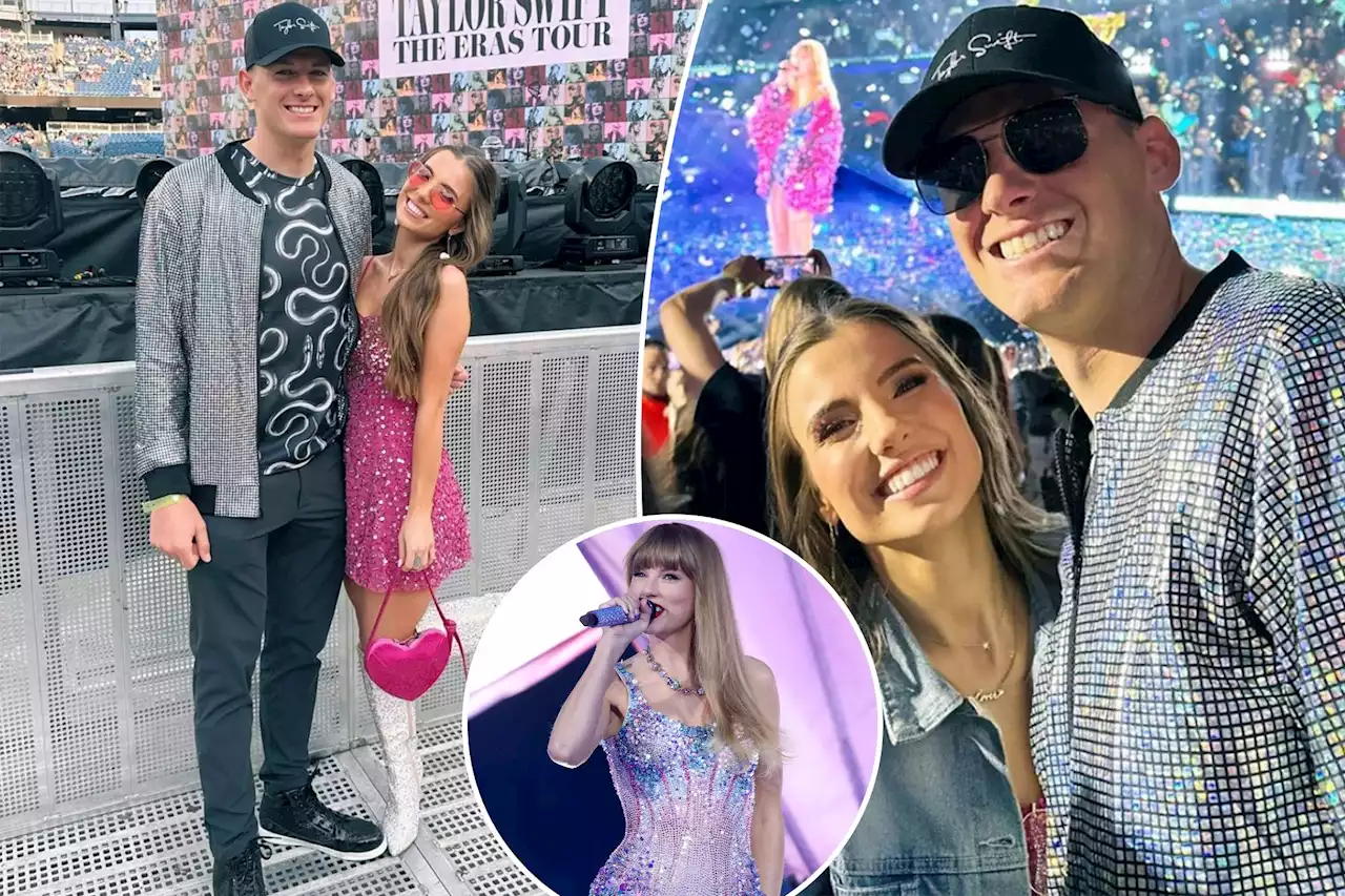 Mac Jones and girlfriend Sophie Scott live it up at Taylor Swift’s Eras Tour