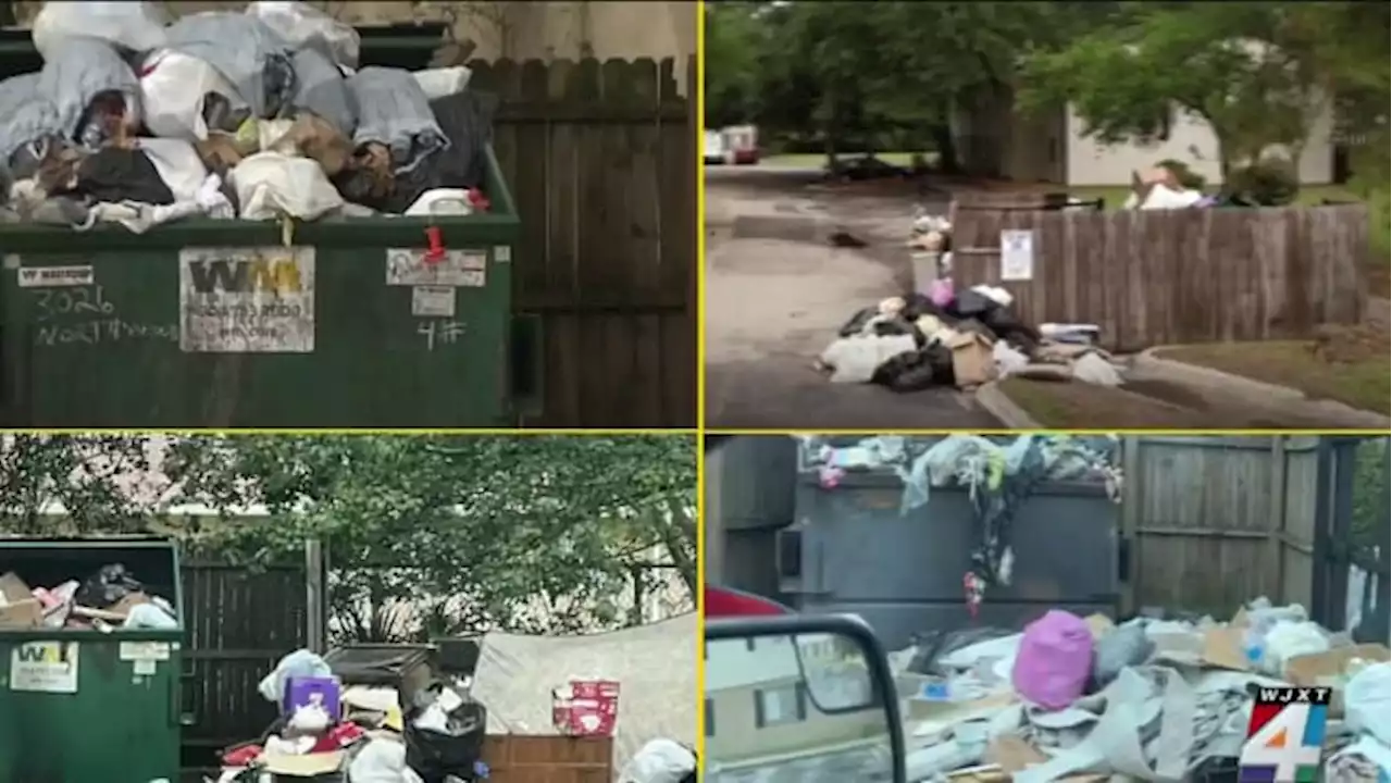 Dumpsters are still overflowing at Dunn Ave apartment’s despite warning citation from city