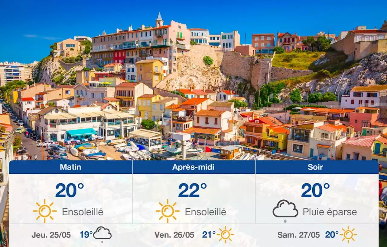 Prévisions météo du mercredi 24 mai 2023 à Marseille