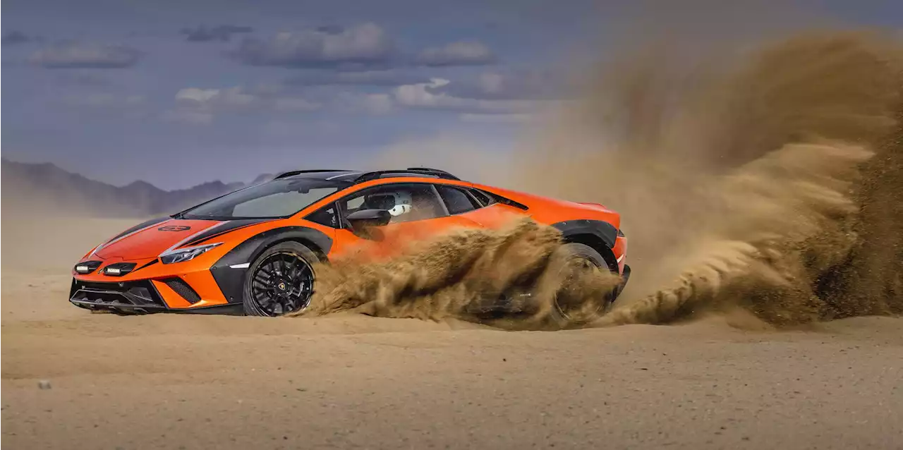 The Lamborghini Huracán Sterrato Exits in a Cloud of Dust