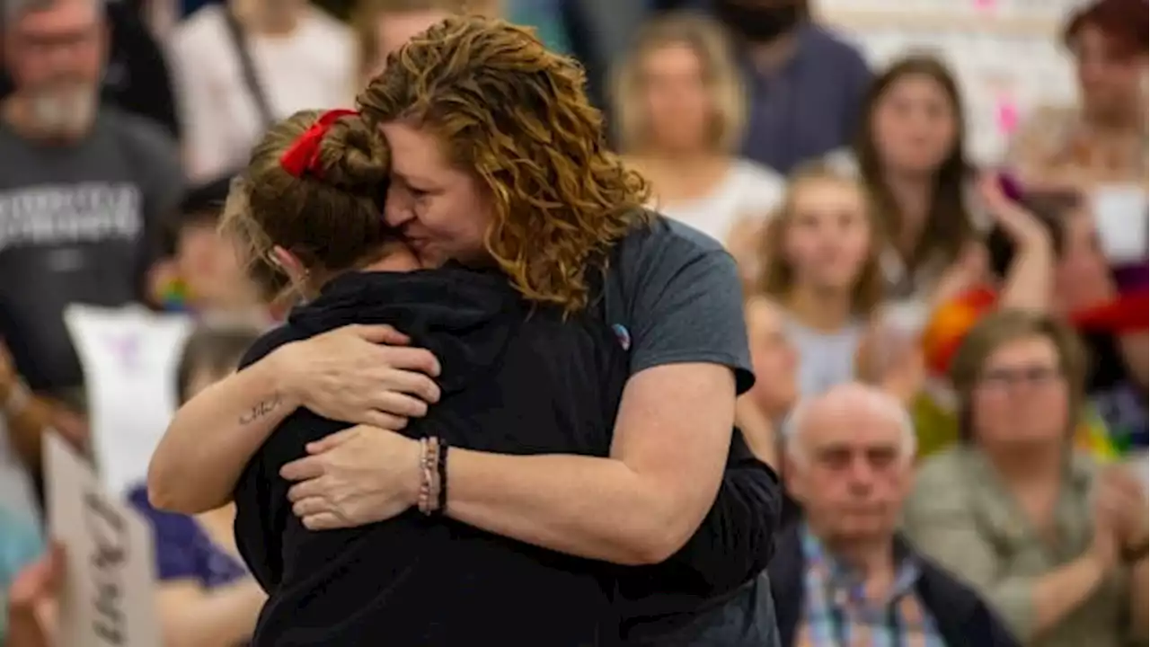 Cheers as Brandon School Division rejects call to remove library books on sexuality, gender identity | CBC News