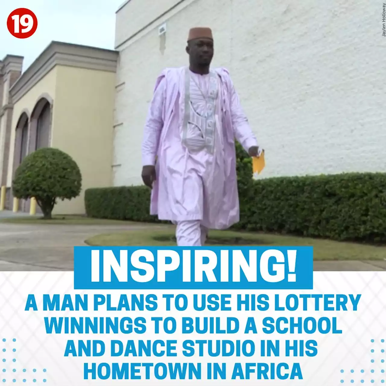 Man sends lottery winnings to West African hometown to build classrooms, dance studio