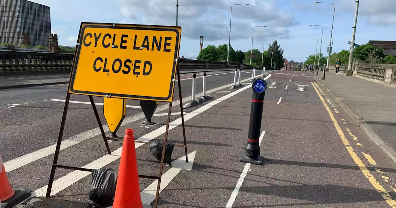 Glasgow South City Way cycle lane condemned as 'death trap' amid closures