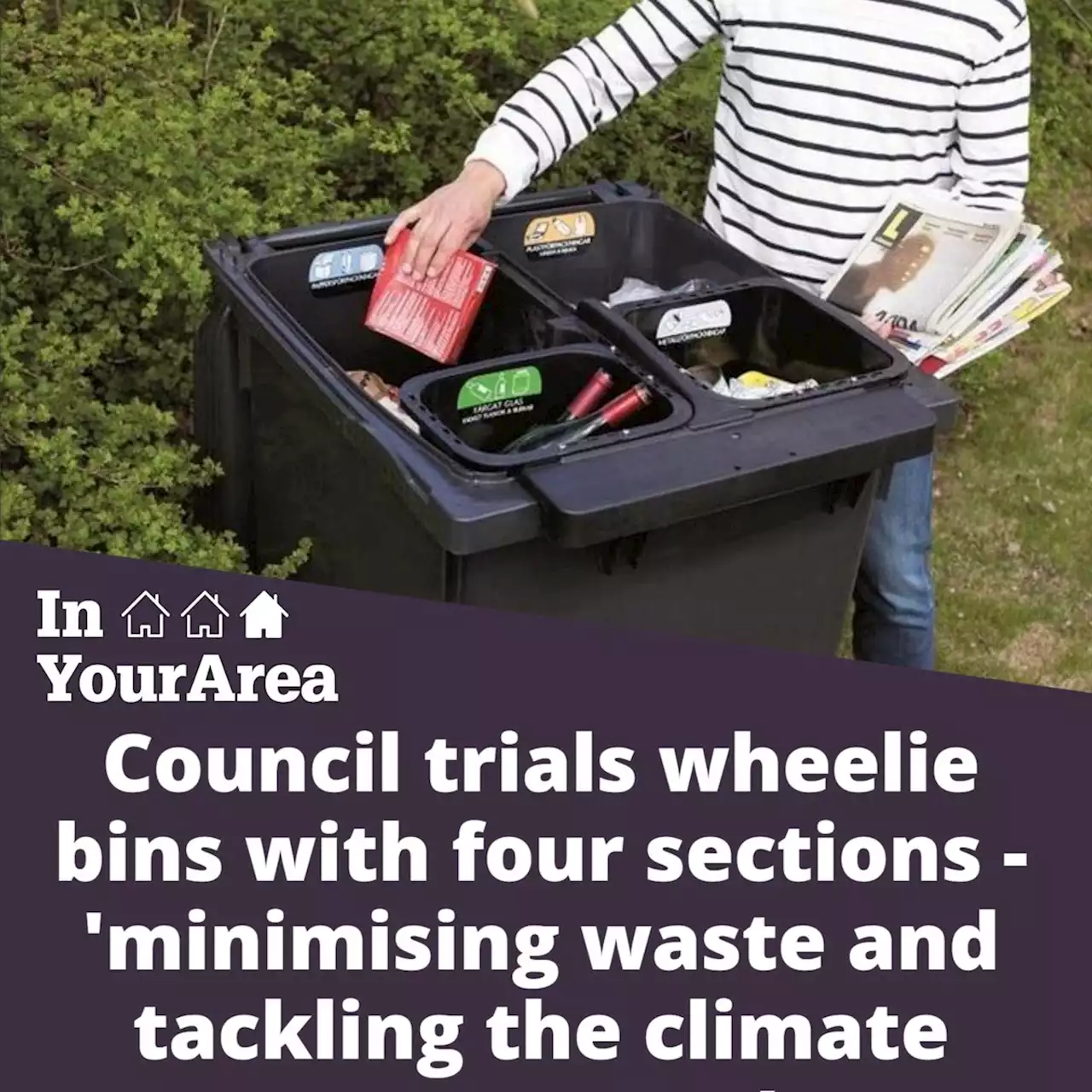 Council trials wheelie bins with four compartments