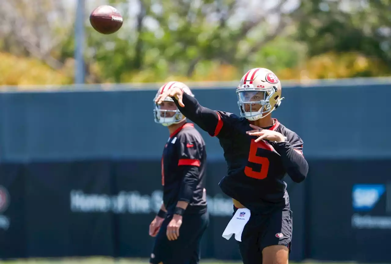 Brock Purdy watching 49ers practice but envisioning a season-opener return