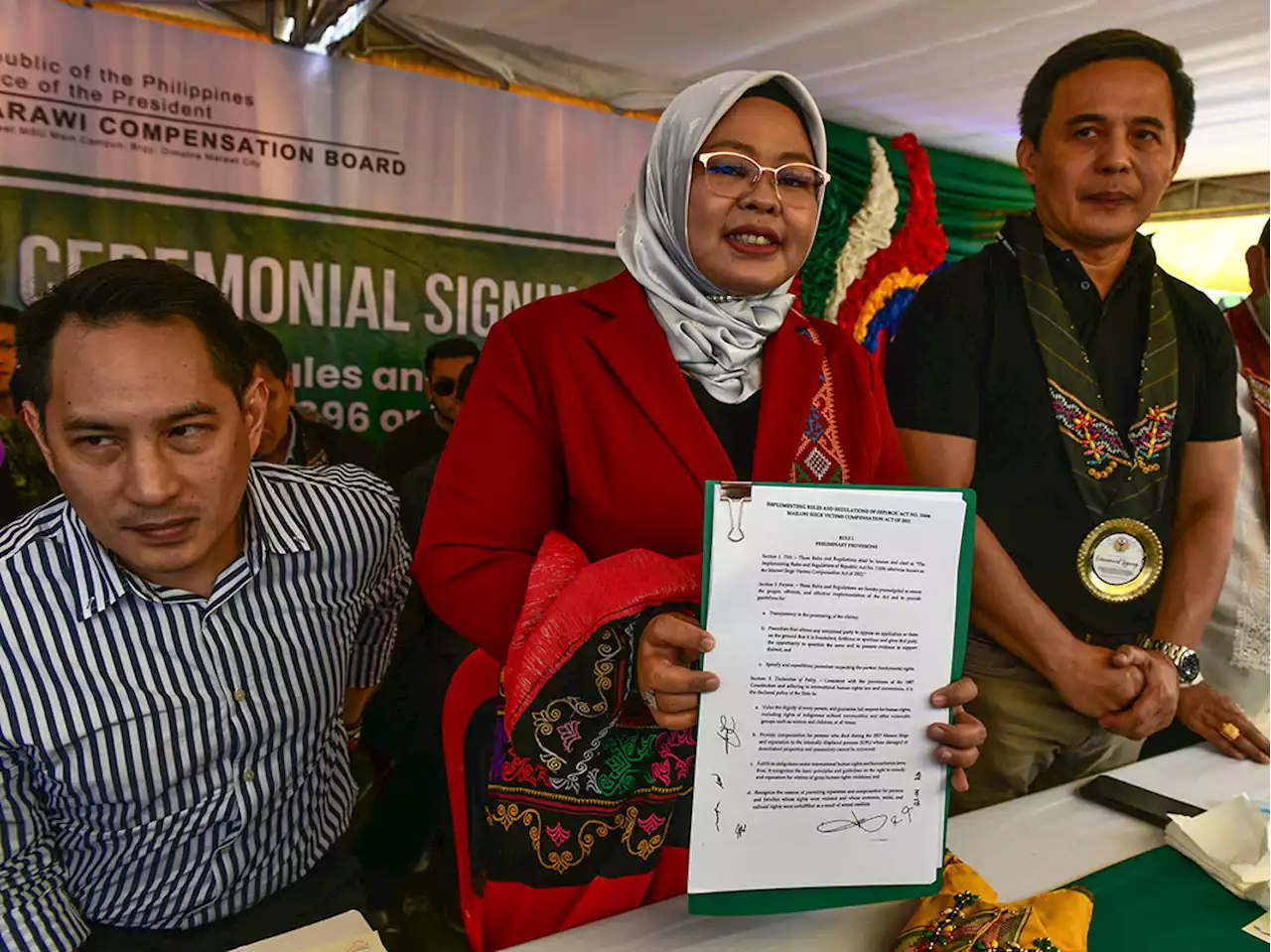 Marawi Compensation Board signs IRR for reparation package