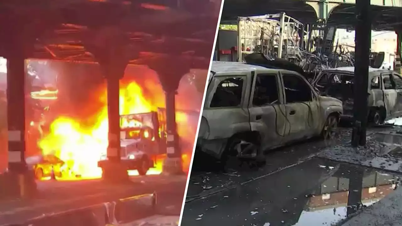 Raging NYC Fire Burns Vehicles, Wreaks Subway Havoc