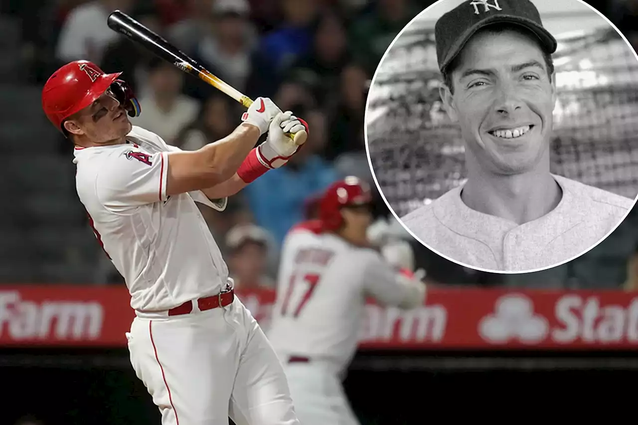 Mike Trout ties Yankees legend Joe DiMaggio on career home-run list