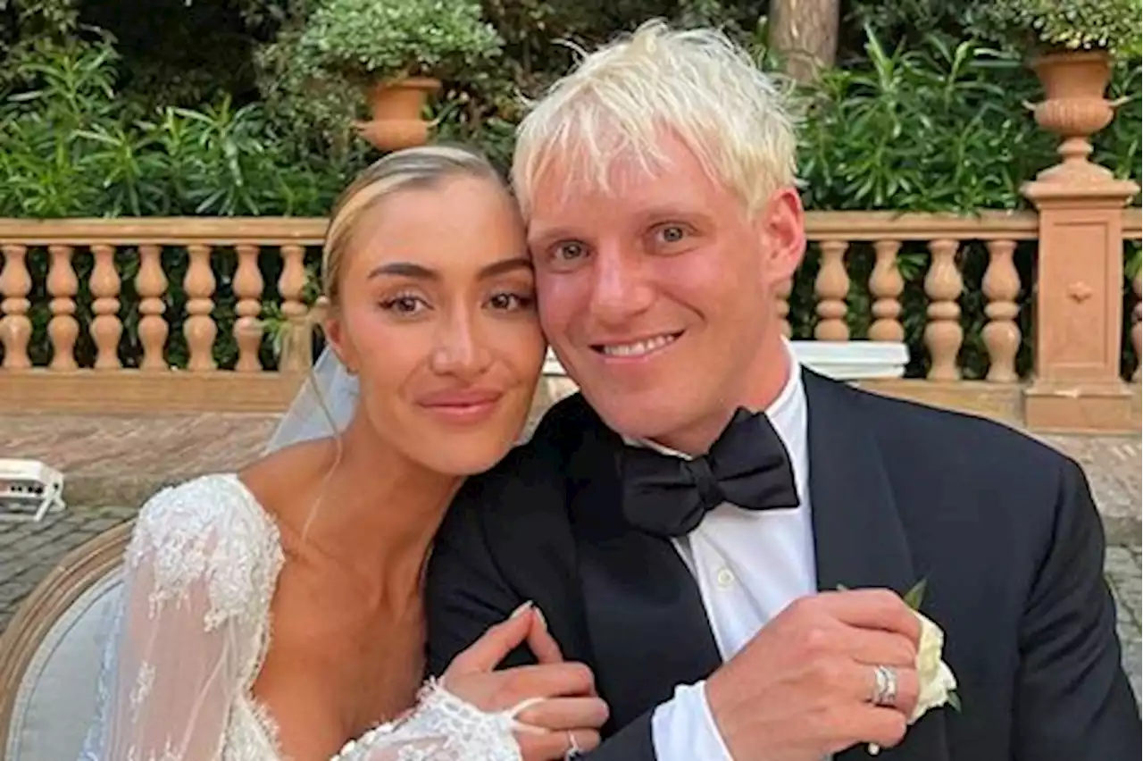 Jamie Laing fights back tears during emotional wedding speech to Sophie Habboo