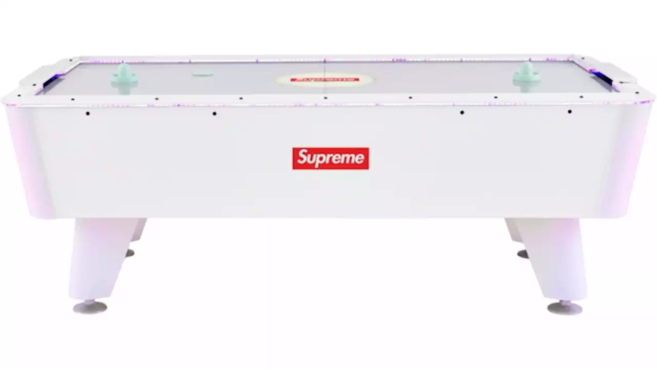 Supreme Just Unveiled a Sleek Air Hockey Table With a Digital Scoring System