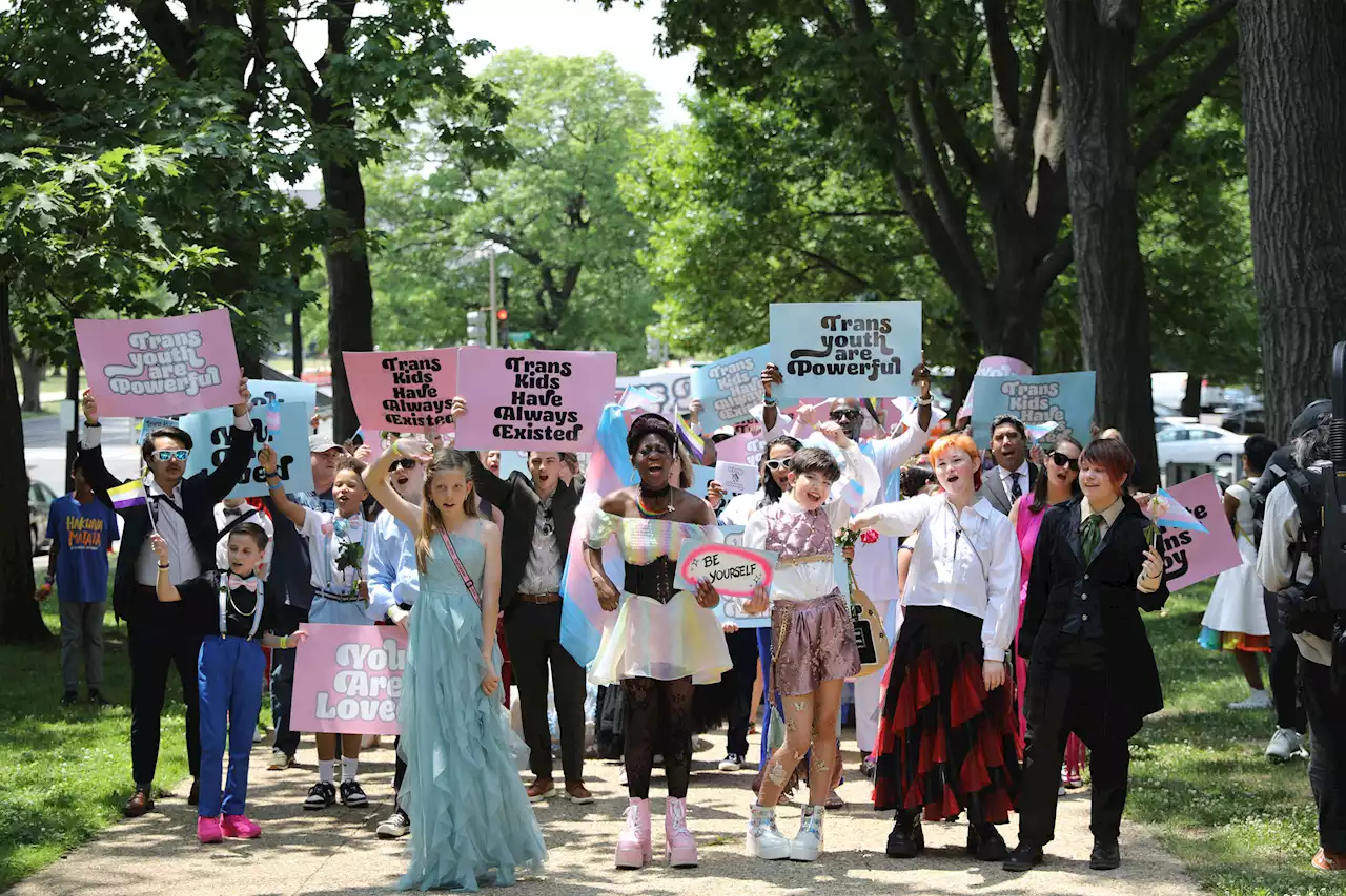 Trans Youth Held a Prom Outside the US Capitol. It Sparkled With Joy & Healing.