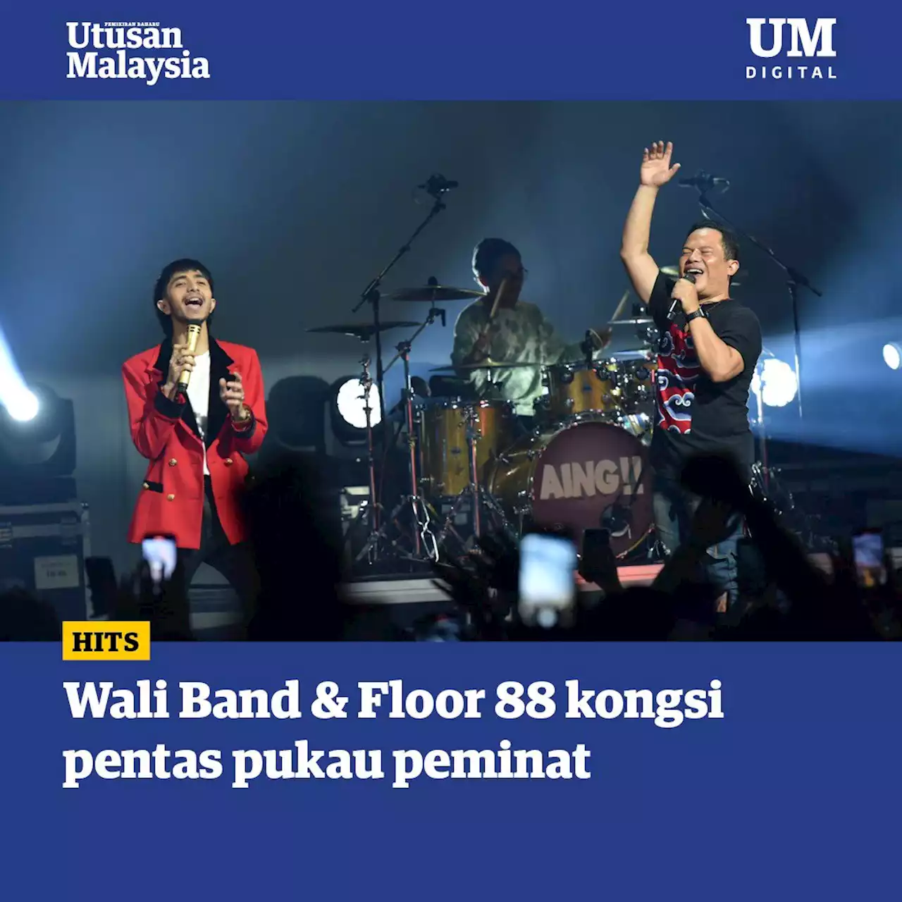 Wali Band, Floor 88 kongsi pentas pukau peminat