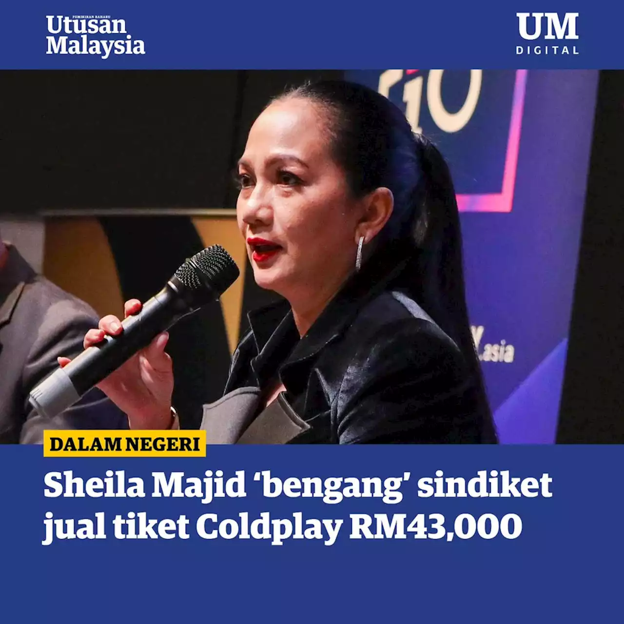 Sheila Majid ‘bengang’ sindiket jual tiket Coldplay RM43,000