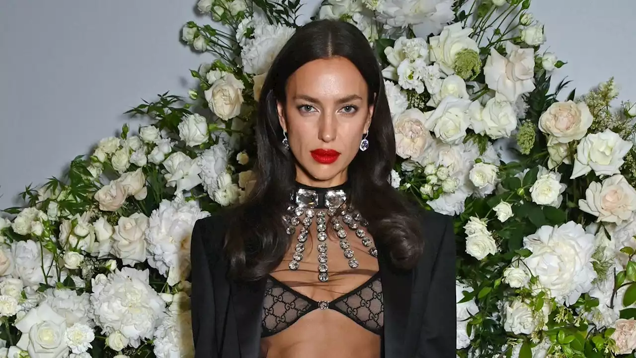 Irina Shayk Delivers the Most Literal Take on the Lingerie Trend