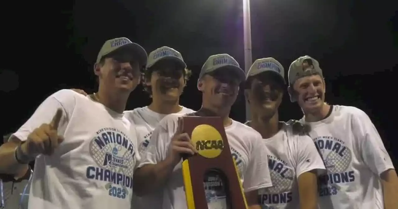 Case Western Men's Tennis polishes off historic season with NCAA championship hardware