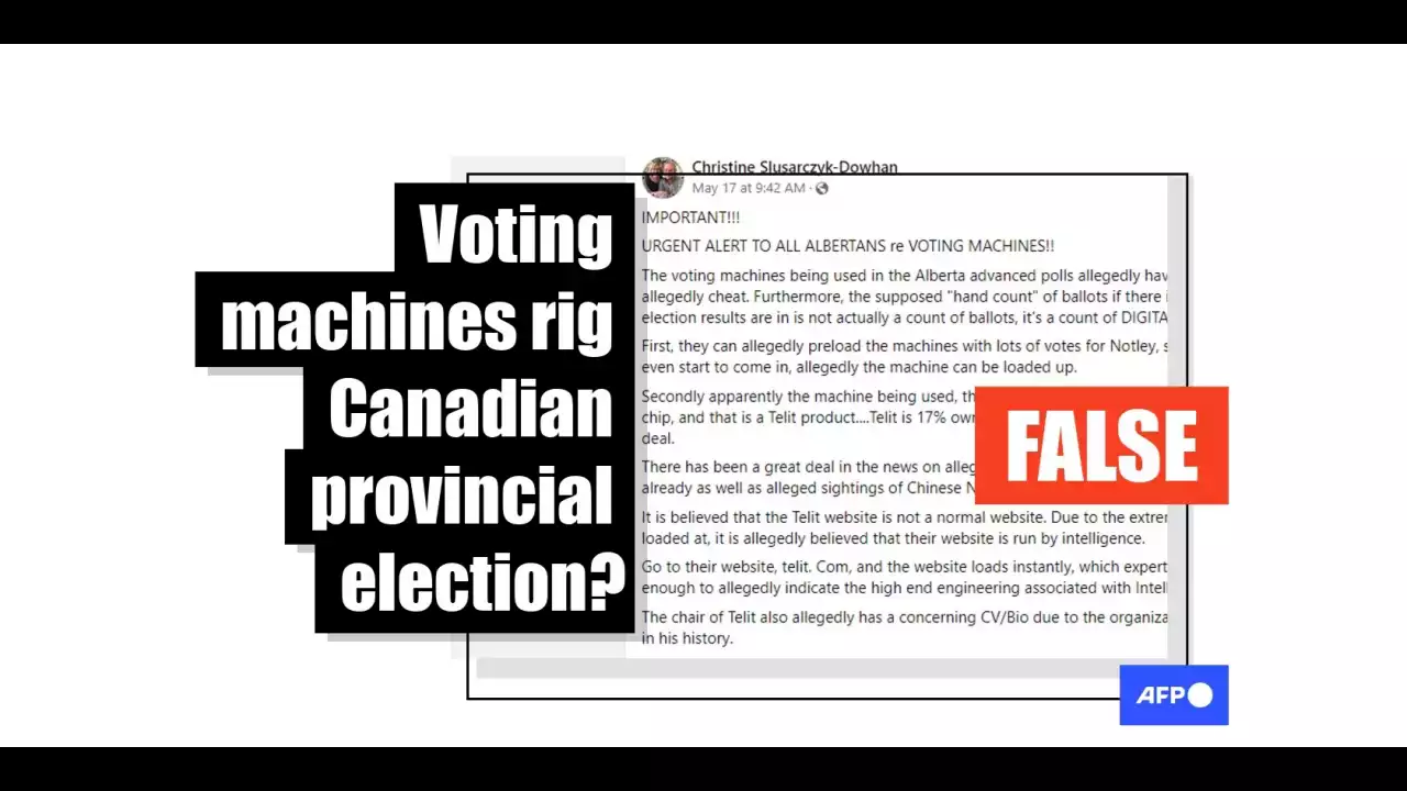 Election technology misinformation spreads as Alberta heads to polls