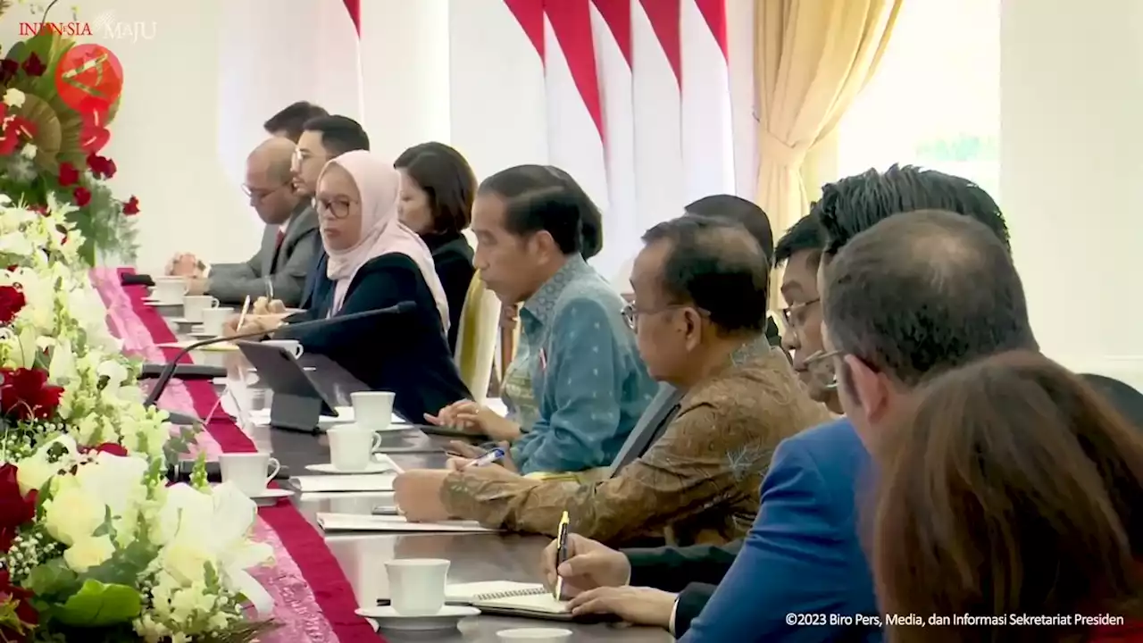 Presiden Jokowi terima delegasi Dewan Bisnis AS-ASEAN