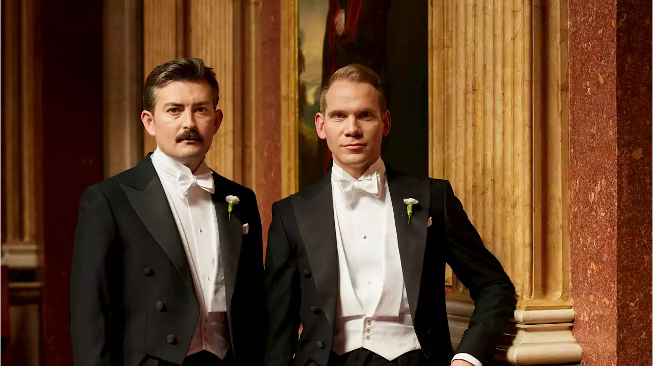 The Grooms Wore Matching White Tie And Tails For Their Stylish City Wedding In London