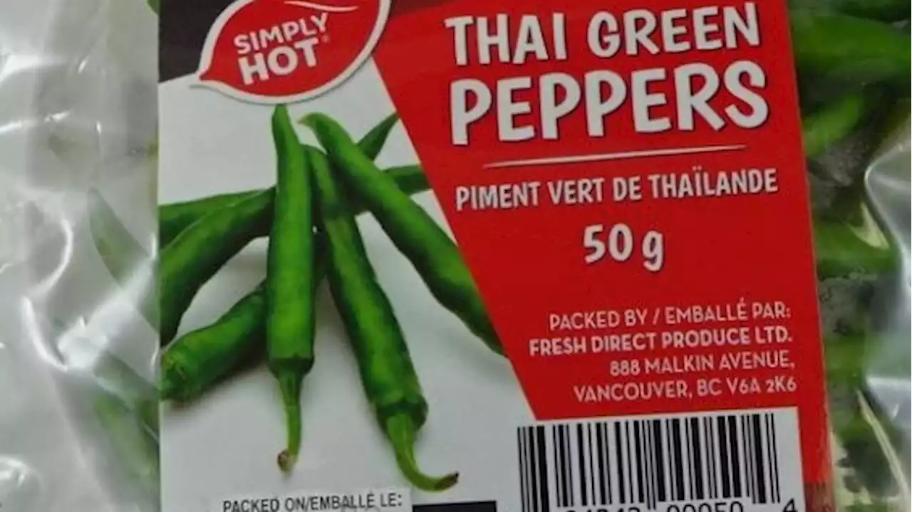 Health Canada recalls Simply Hot brand Thai green peppers over possible salmonella