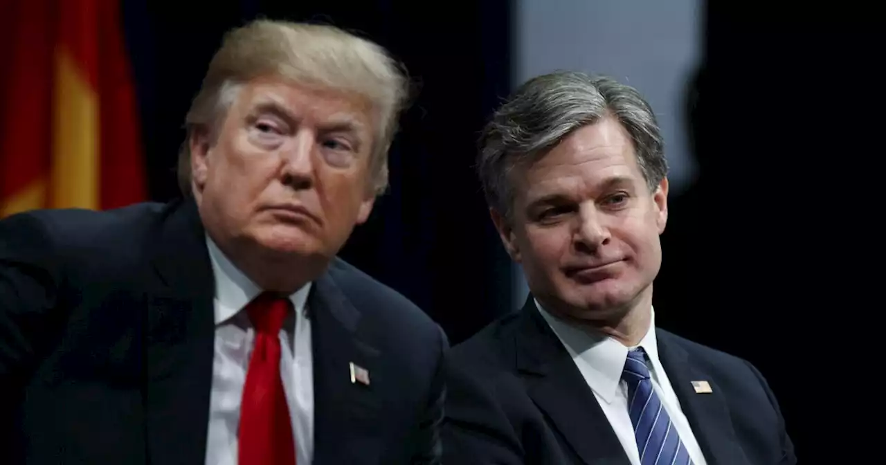 What is Trump's excuse for Christopher Wray and the FBI?