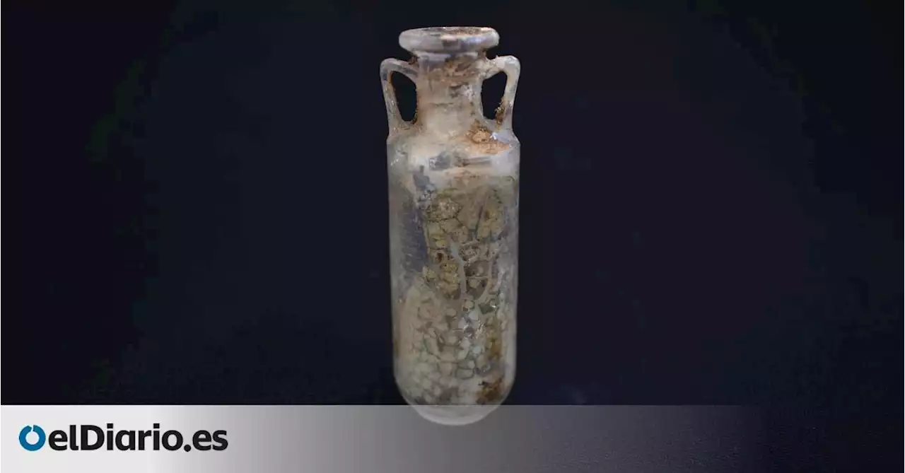 Recuperan un perfume romano de un frasco sellado hace 2.000 años