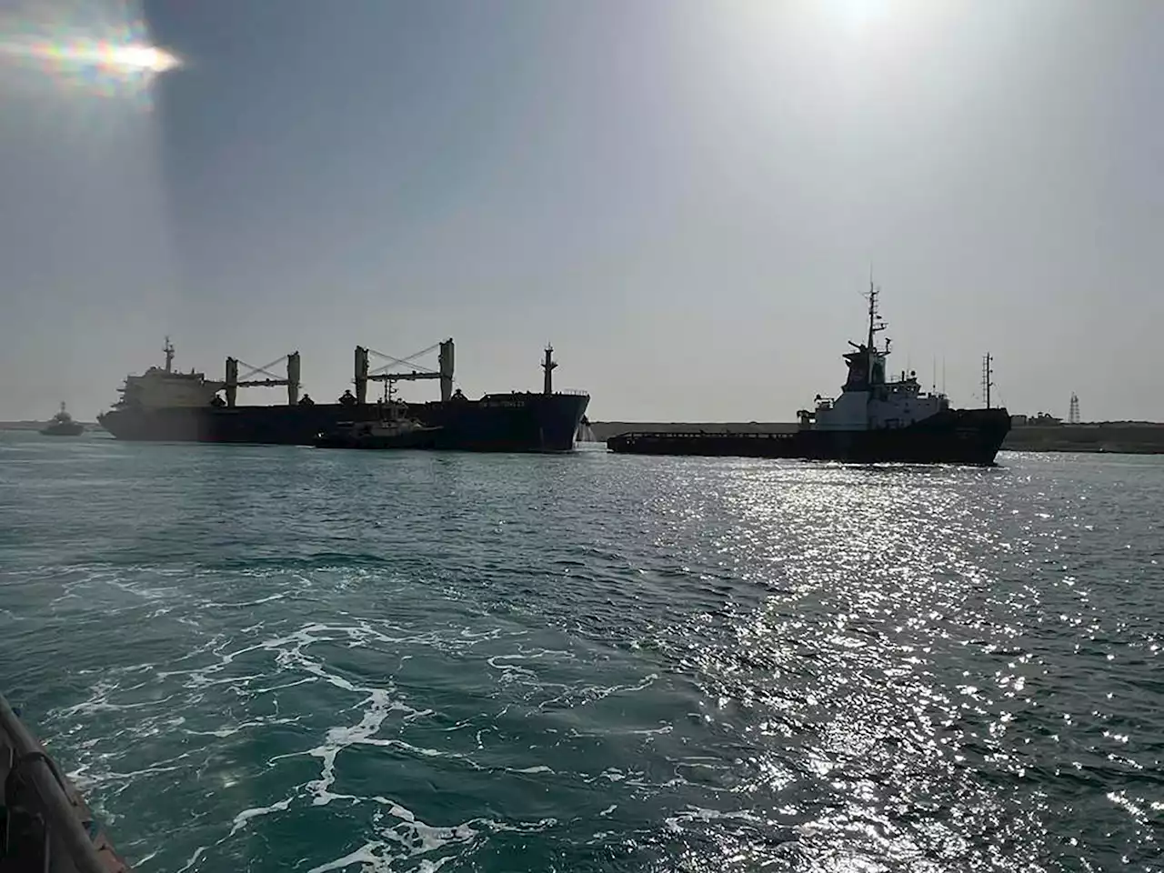 Ship Refloated After Being Stuck In The Suez Canal For Hours