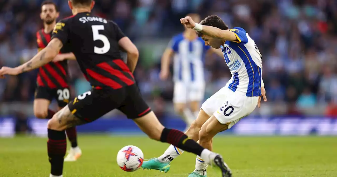 Stunning Julio Enciso goal helps Brighton draw with champions Man City